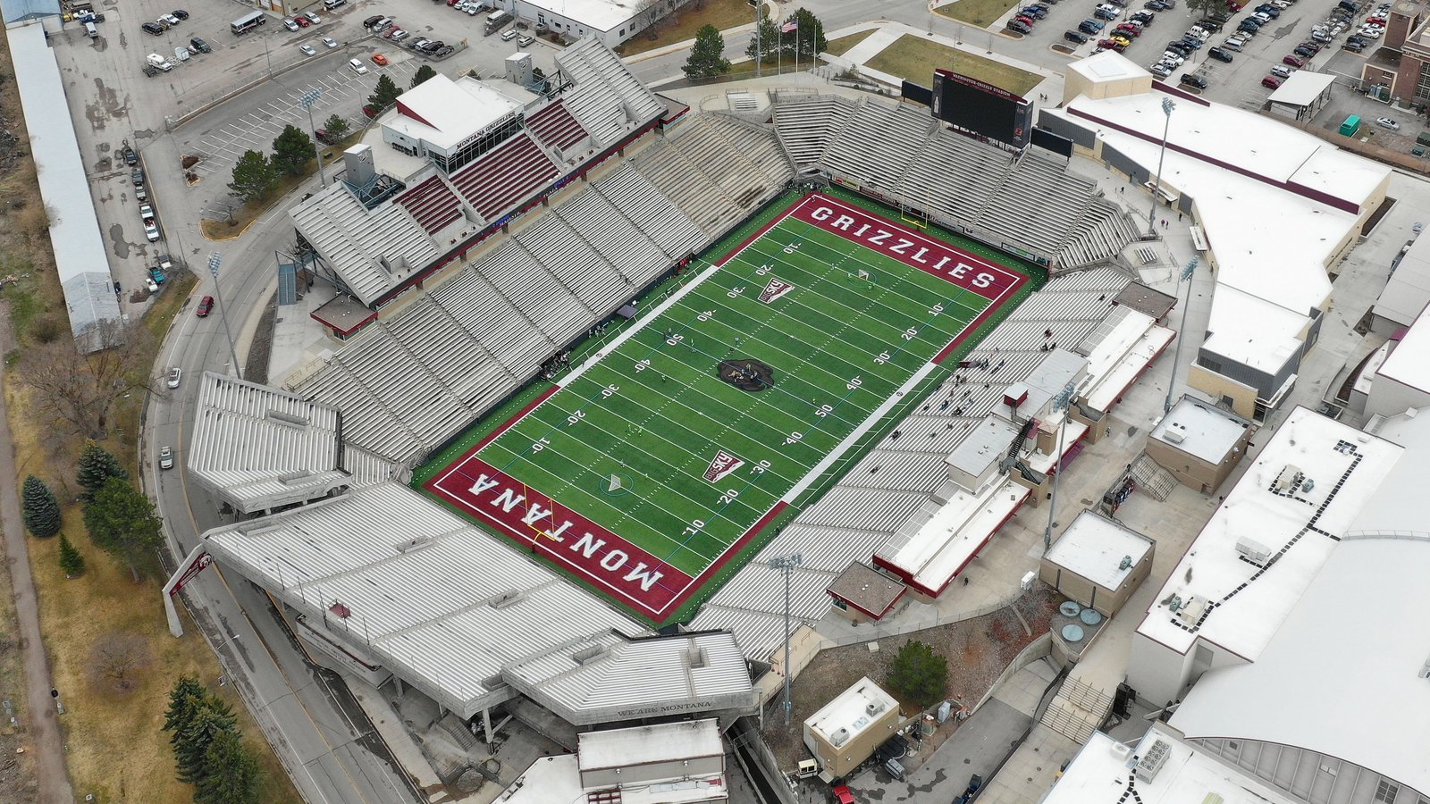 Washington-Grizzly Stadium in Missoula, home of Montana Grizzlies football — Montana football, home of some of the best NFL players