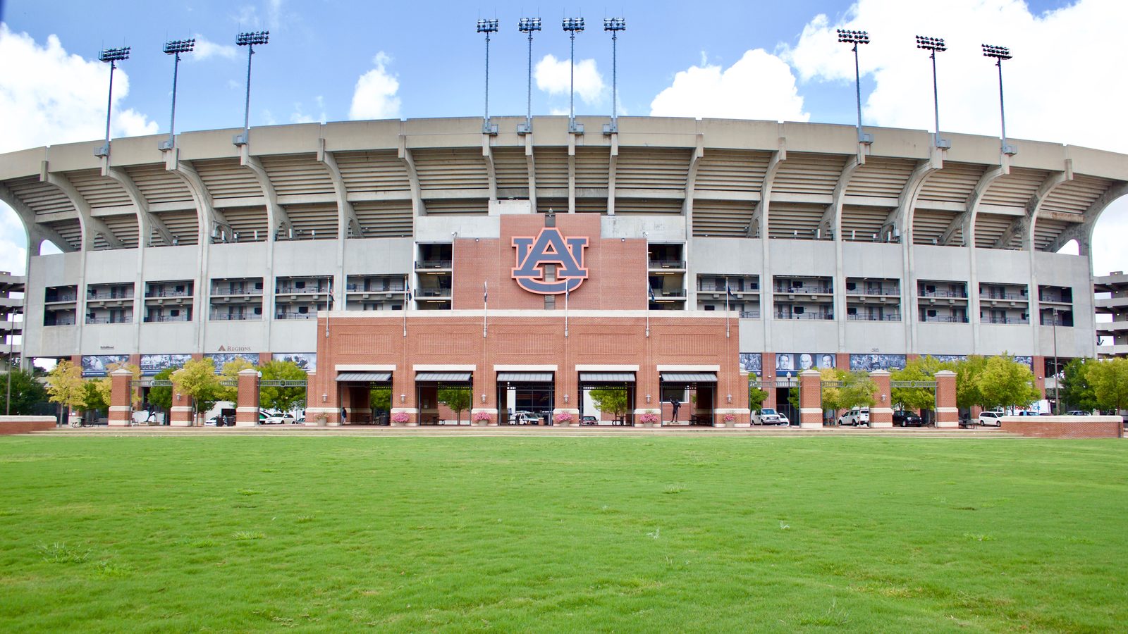 Jordan-Hare Stadium exterior on the Auburn campus