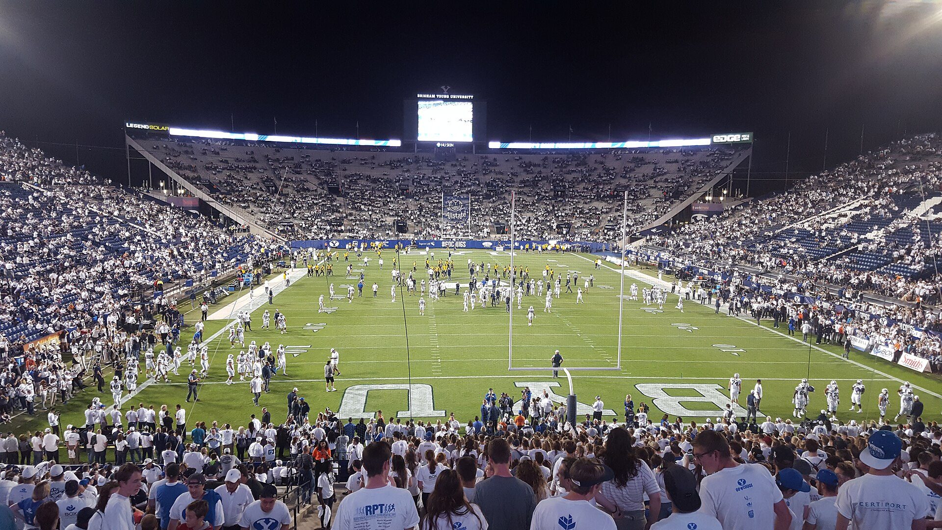 LaVell Edwards Stadium in Provo, home of BYU Cougars football — BYU football, home of some of the best NFL players