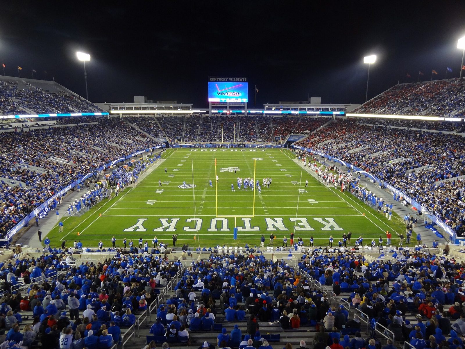 Kroger Field in Lexington during an SEC game, home of Kentucky Wildcats football — Kentucky football, home of some of the best NFL players