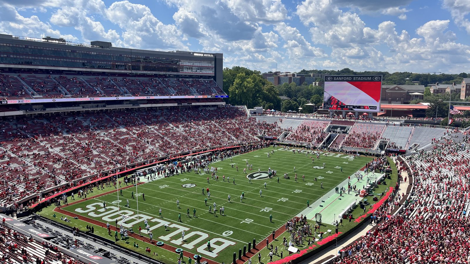Sanford Stadium in Athens during a Georgia football game