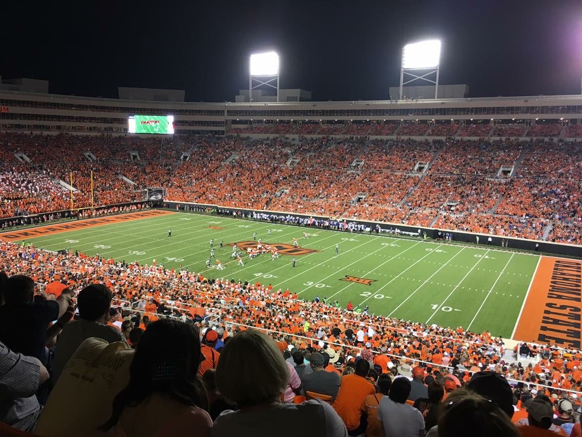 Boone Pickens Stadium in Stillwater, home of Oklahoma State Cowboys football — Oklahoma State football, home of some of the best NFL players